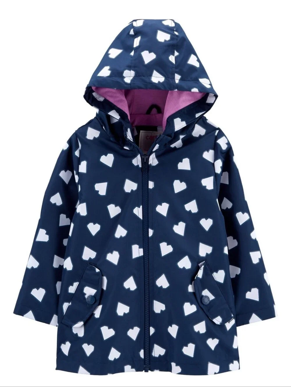 Carter's Toddler Heart Color Changing Rain Jacket.